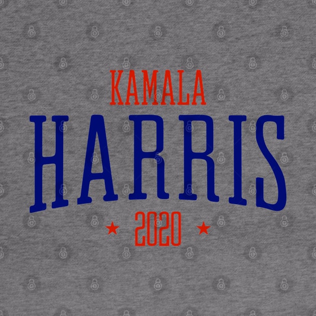 Kamala Harris Presidential race 2020 cool logo with red and blue text by YourGoods